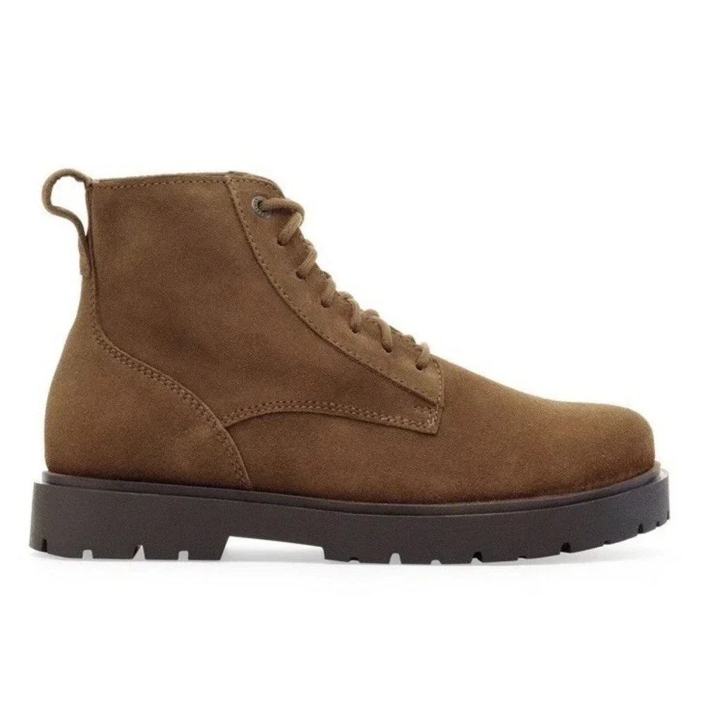 Birkenstock Highwood Lace Suede Leather Mid-Calf Chelsea boot Brown Men's 42